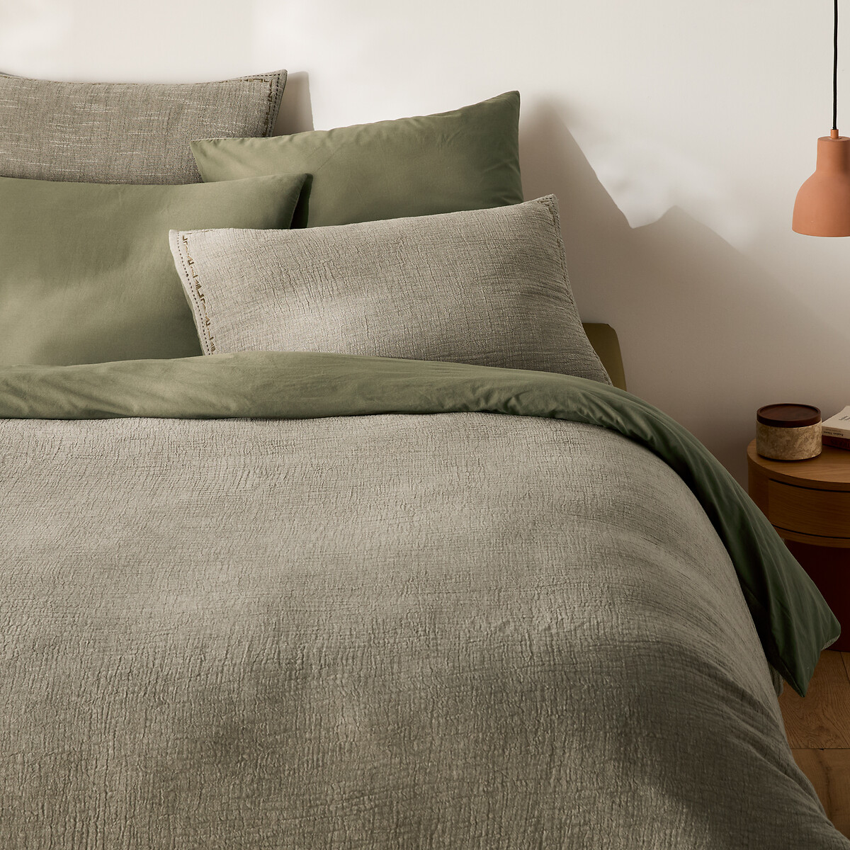 Παπλωματοθήκη από λινό και βαμβάκι 140x200 cm