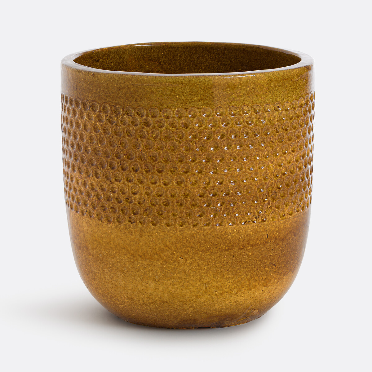 Κεραμικό κασπό με εφυάλωση Δ48 εκ. Μ48xΠ48xΥ50cm