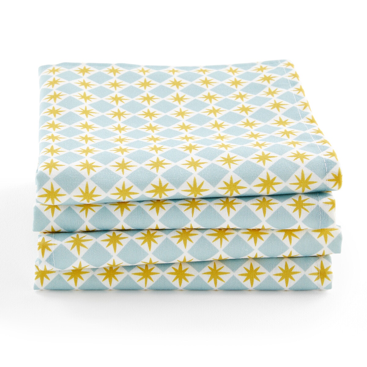 Σετ 4 πετσέτες φαγητού από σύμμικτο ύφασμα, Augusta