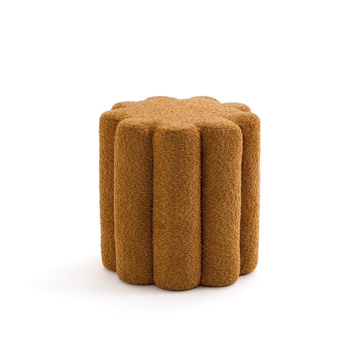La Redoute Interieurs Πουφ με μπουκλέ ταπετσαρία Μ38xΠ38cm
