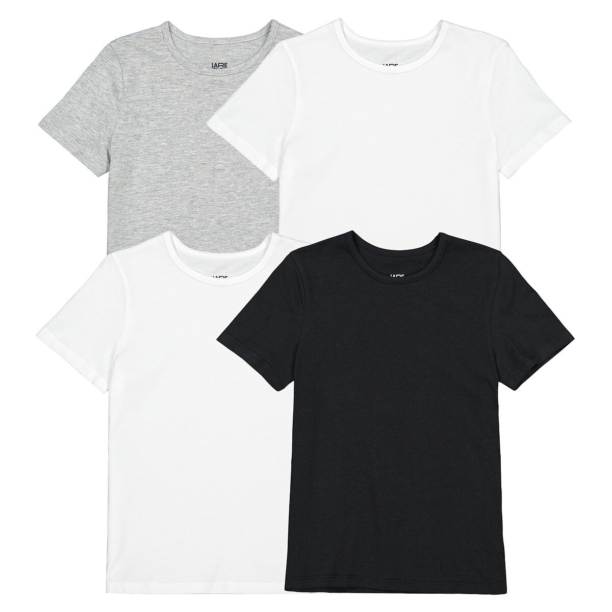 Μόδα > Παιδικά > Αγόρι > Εσώρουχα > T-shirt Σετ 4 μονόχρωμα βαμβακερά T-shirt