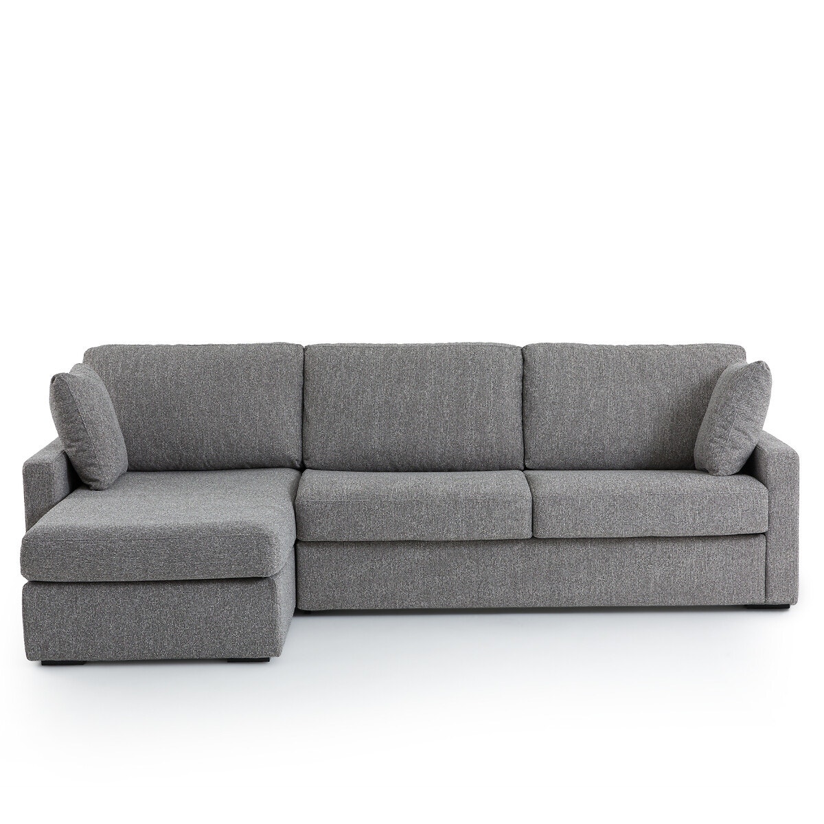 Γωνιακός καναπές-κρεβάτι με στρώμα αφρού Μ160xΠ265xΥ85cm