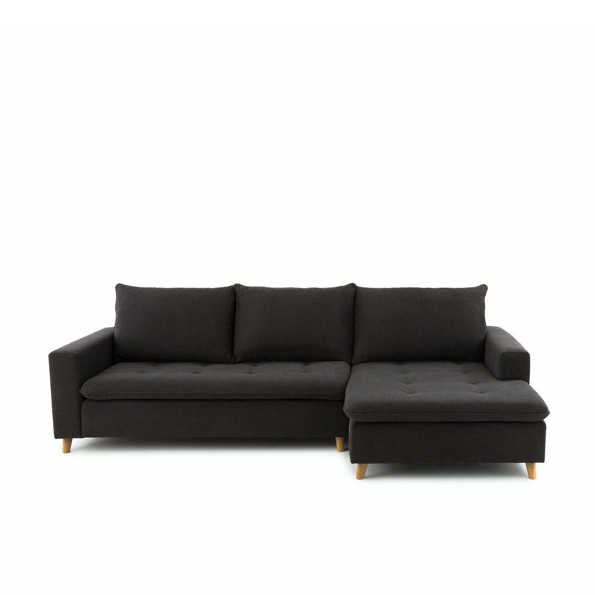 La Redoute Interieurs Γωνιακός καναπές με ταπετσαρία ανάγλυφης ύφανσης Μ160xΠ300xΥ93cm