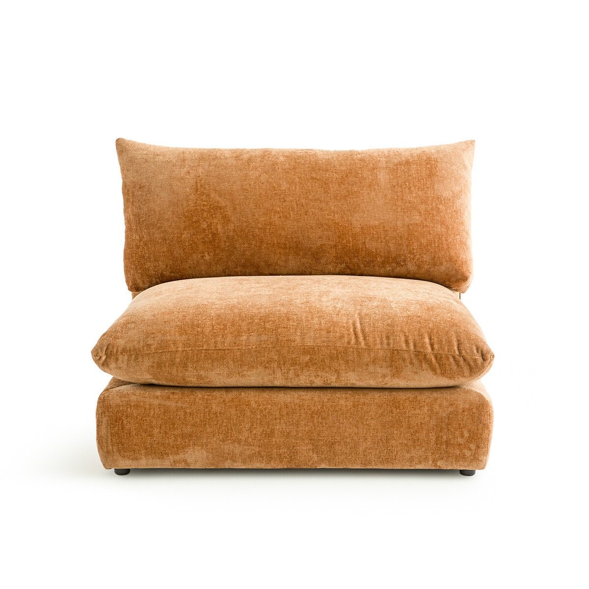 La Redoute Interieurs Πολυθρόνα χωρίς μπράτσα με ανάγλυφη ταπετσαρία Μ105xΠ117xΥ86cm