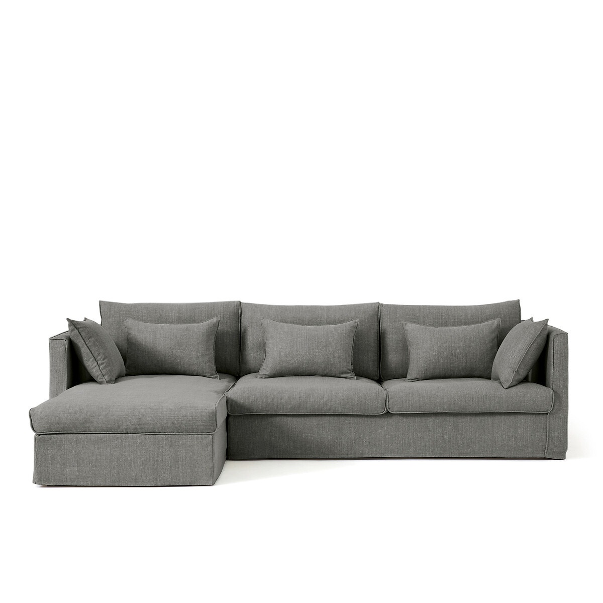 Γωνιακός καναπές από βαμβάκι λινό, Camille