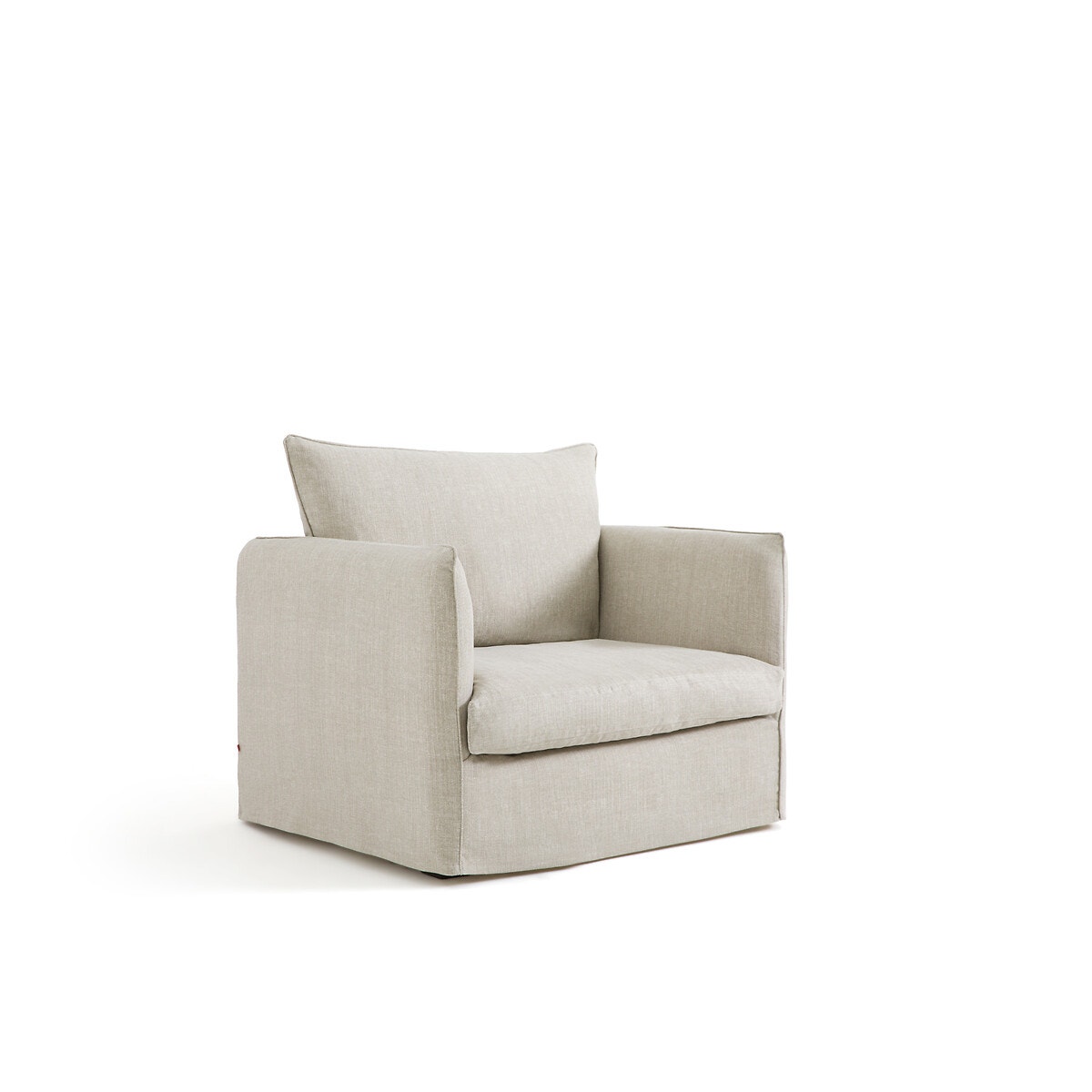 Πολυθρόνα από βαμβάκι-λινό Μ95xΠ90xΥ82cm