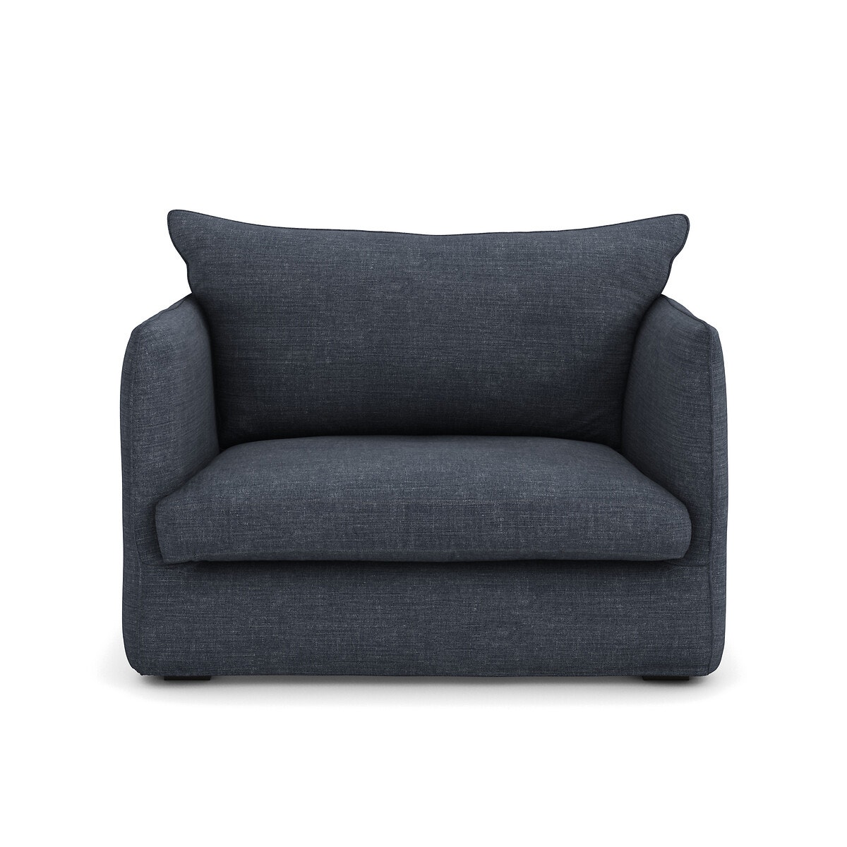 Πολυθρόνα XL από βαμβάκι-λινό Μ95xΠ122xΥ82cm