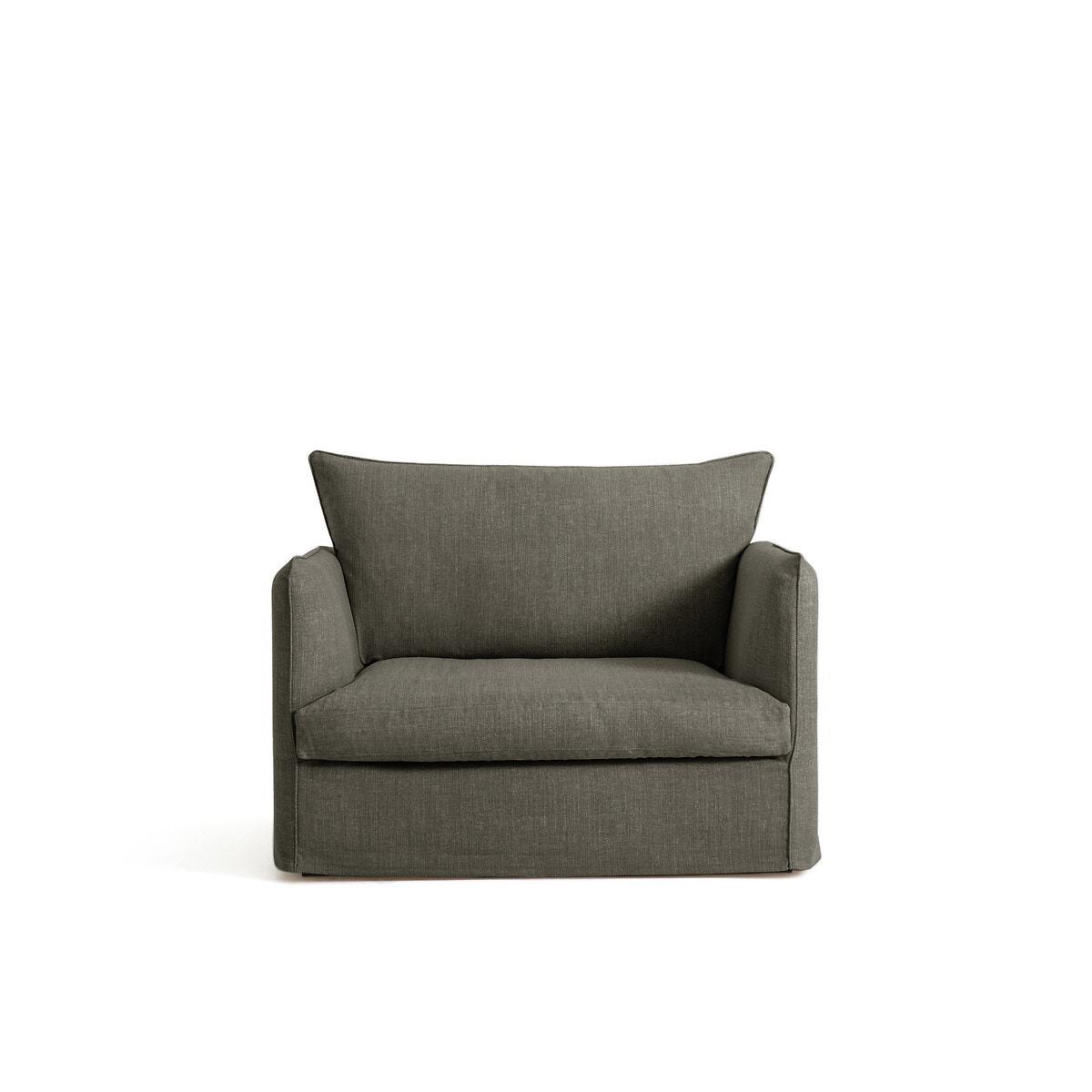 Πολυθρόνα XL από βαμβάκι-λινό Μ95xΠ122xΥ82cm
