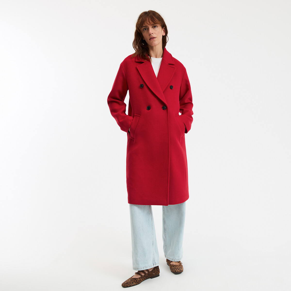 La Redoute Collections Παλτό από μάλλινη τσόχα