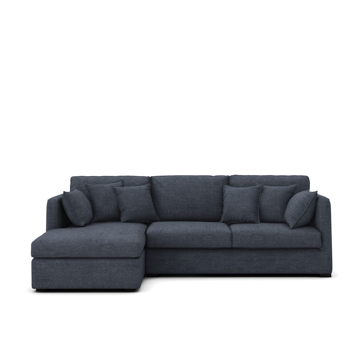 Γωνιακός καναπές από βαμβάκι-λινό Μ180xΠ290xΥ85cm