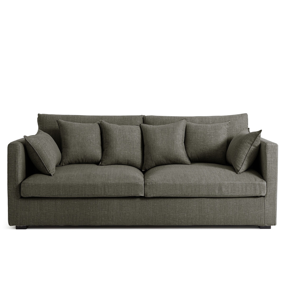 Καναπές από βαμβάκι-λινό Μ110xΠ185xΥ85cm