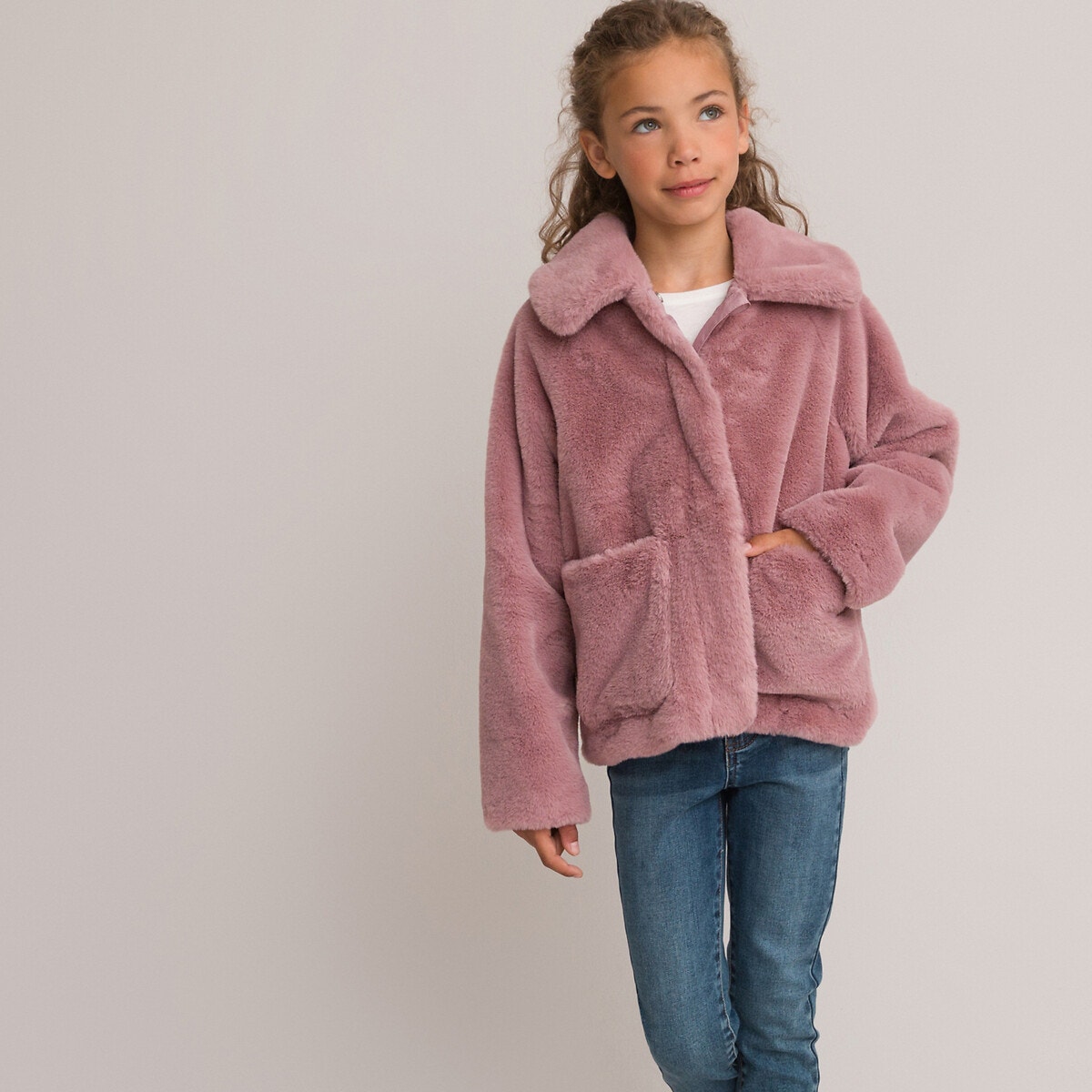 Μόδα > Παιδικά > Κορίτσι > Παλτό, μπουφάν > Παλτό Ζεστό παλτό από συνθετική γούνα