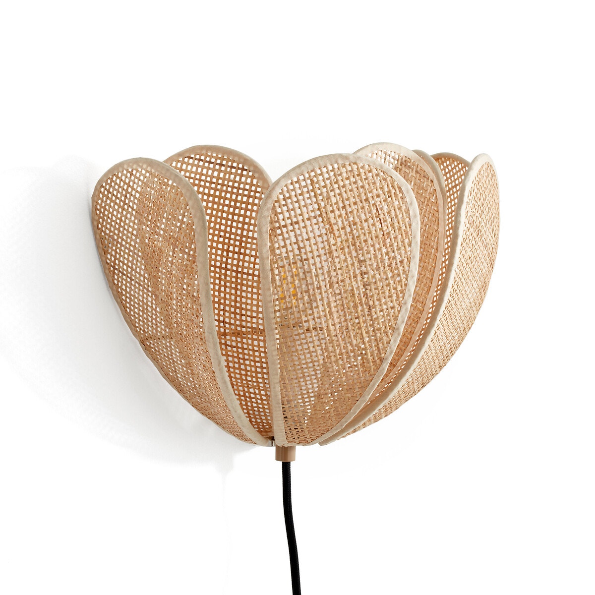 La Redoute Interieurs Διπλή απλίκα με πέταλα από ρατάν Μ22xΠ31xΥ22cm