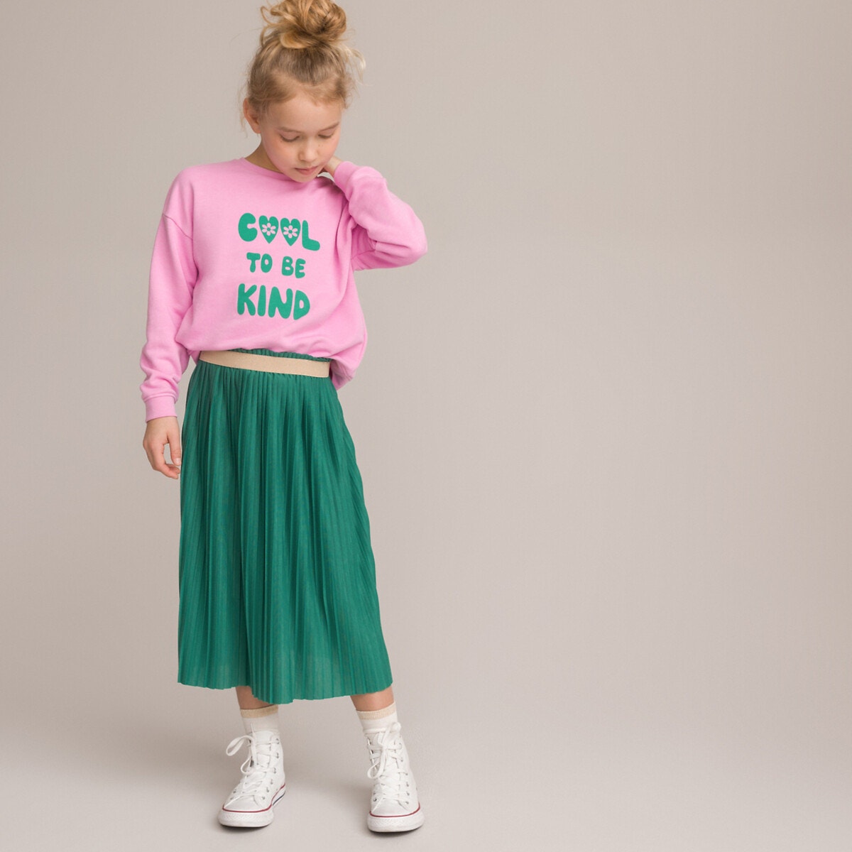 Μίντι πλισέ φούστα