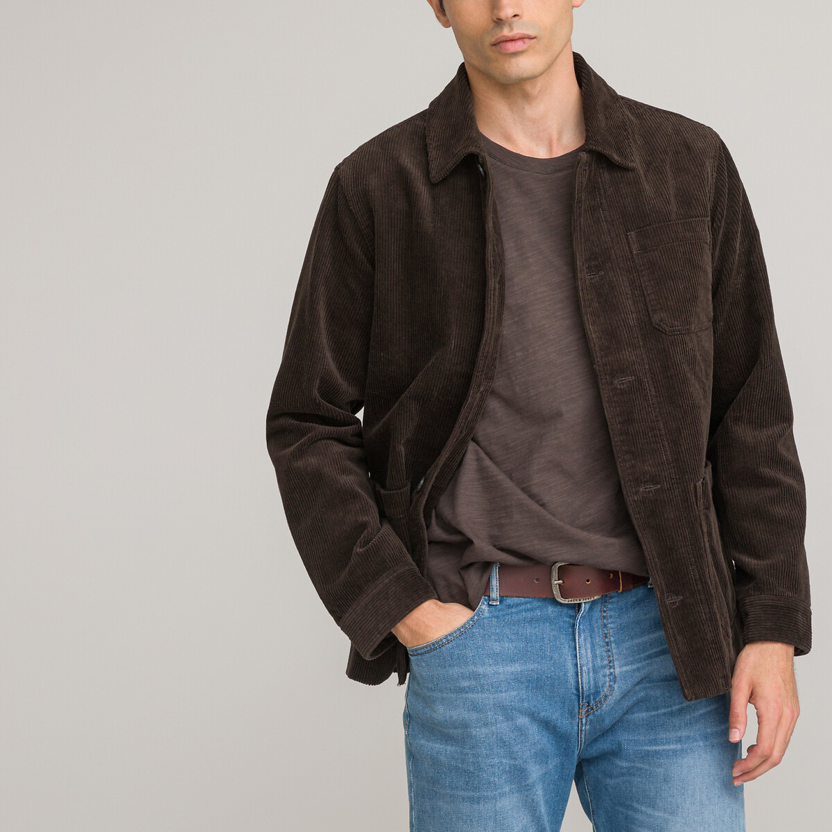 La Redoute Collections Μακρύ σακάκι σε ίσια γραμμή