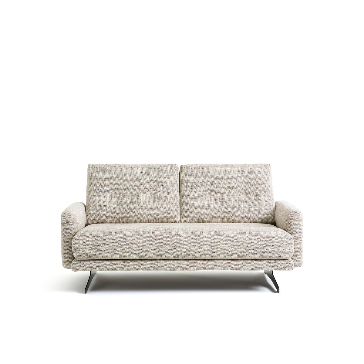 AM.PM Διθέσιος καναπές με ταπετσαρία ψαροκόκκαλο Μ95xΠ161xΥ81cm