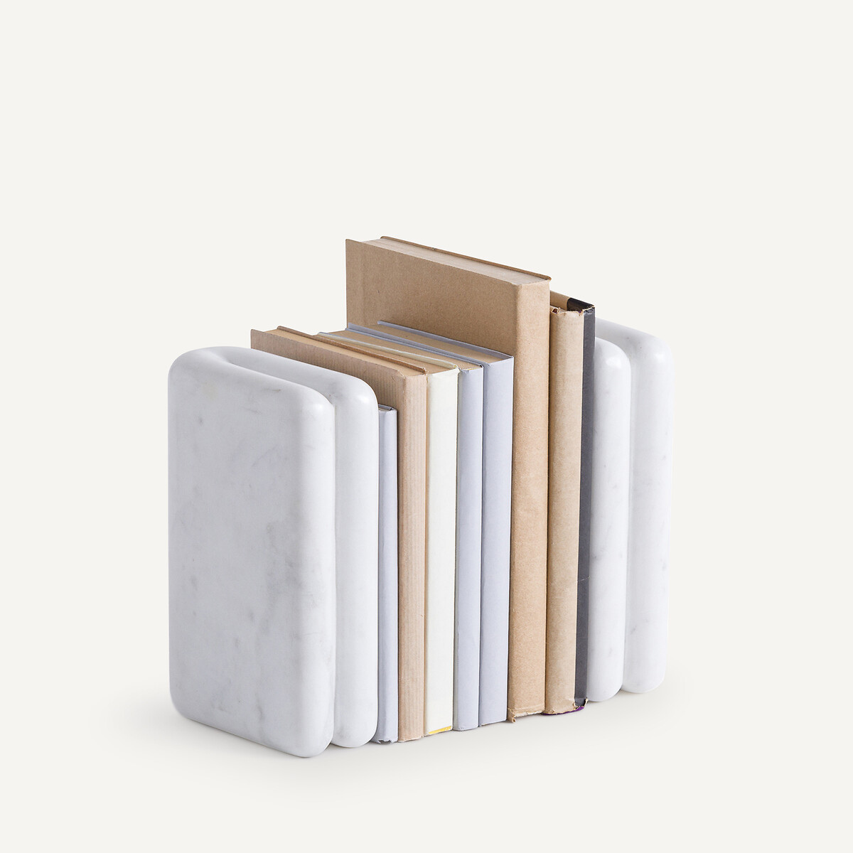 AM.PM Σετ 2 βιβλιοστάτες από λευκό μάρμαρο Π12xΥ18cm