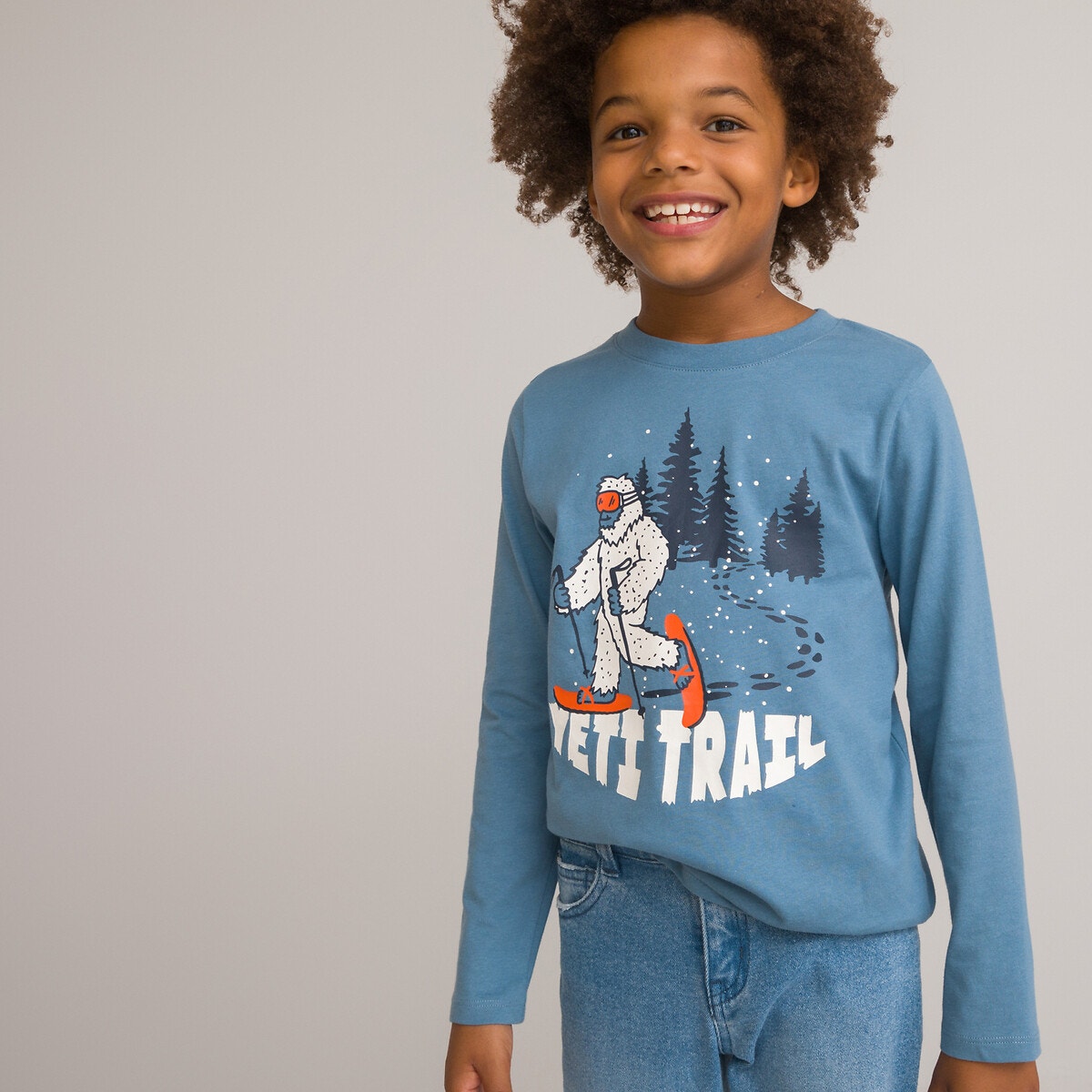 Μόδα > Παιδικά > Αγόρι > T-shirt, πόλο > Μακριά μανίκια Μακρυμάνικη μπλούζα με μοτίβο Γέτι
