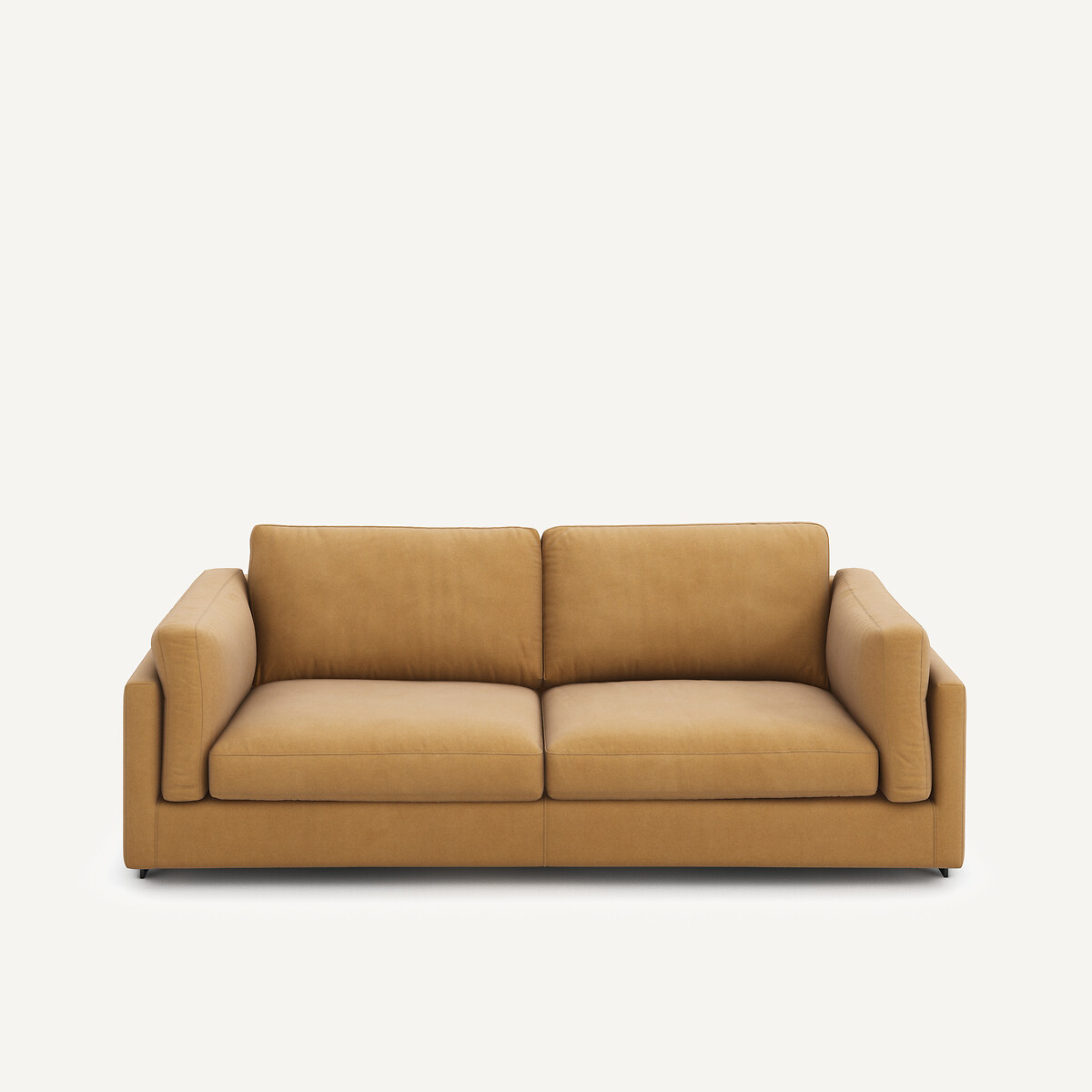 Πτυσσόμενος καναπές από λινό βελούδο Μ99xΠ213xΥ89cm