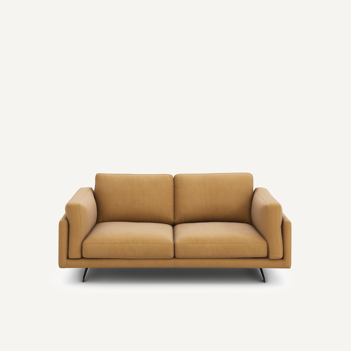 Διθέσιος καναπές από λινό βελούδο Μ99xΠ188xΥ82cm