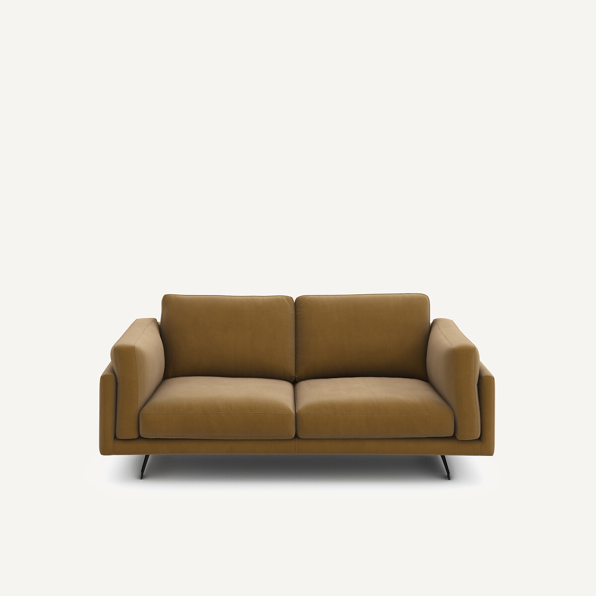 Διθέσιος καναπές από λινό βελούδο Μ99xΠ188xΥ82cm