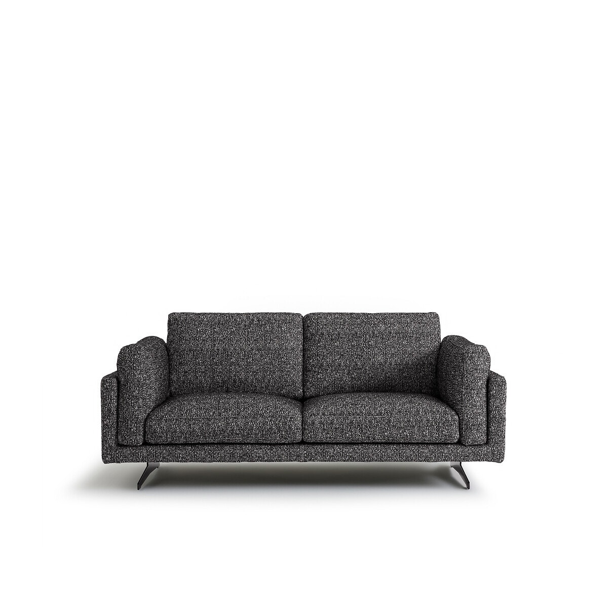 Διθέσιος καναπές με μπουκλέ ταπετσαρία Μ99xΠ188xΥ82cm