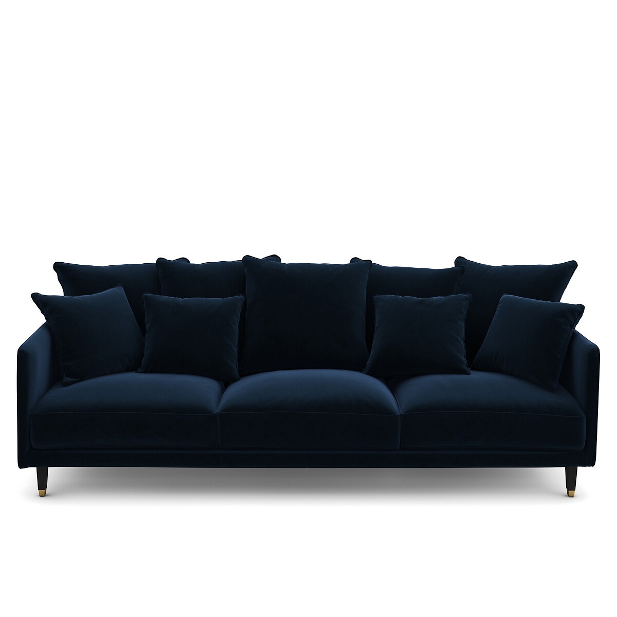 Καναπές από βελούδο Μ105xΠ198xΥ93cm