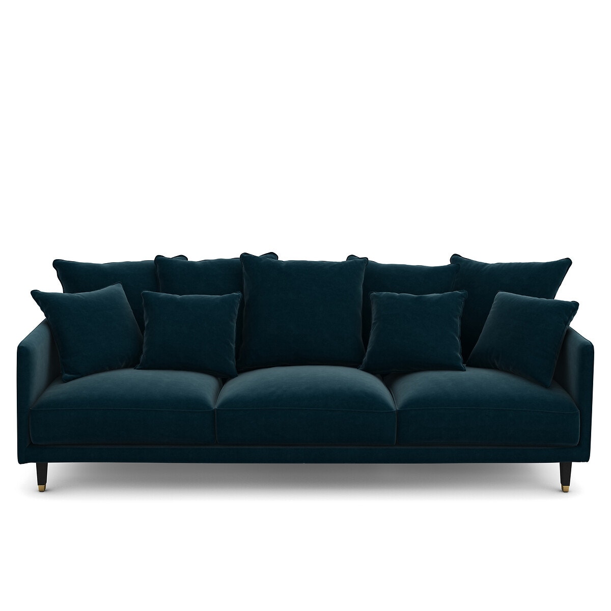 Καναπές από βελούδο Μ105xΠ198xΥ93cm