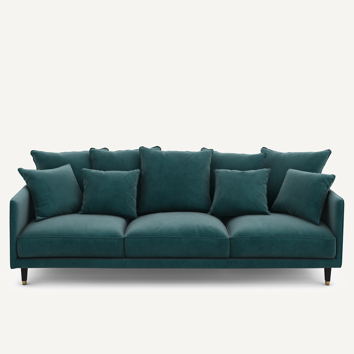 Καναπές από βελούδο Μ105xΠ198xΥ93cm