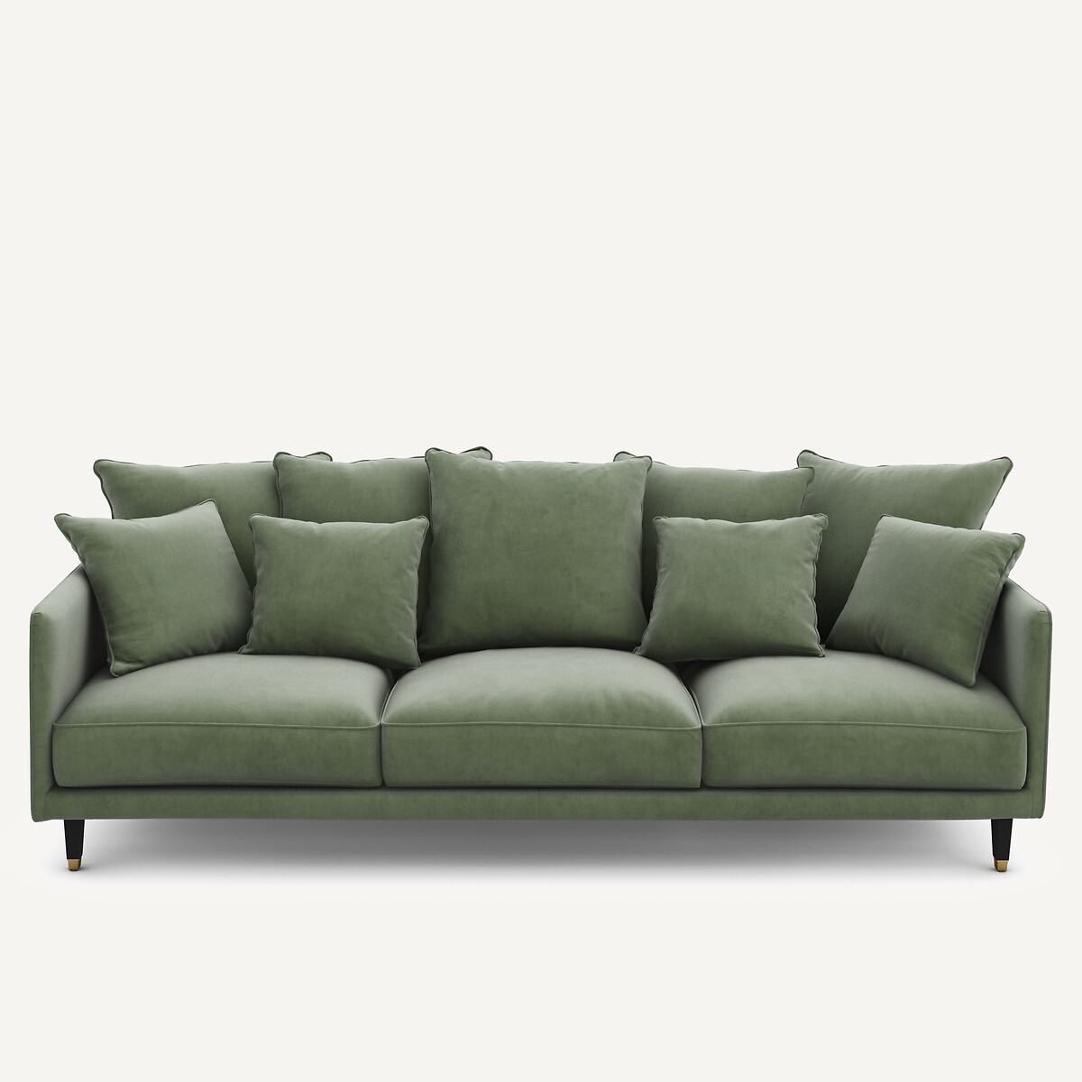 Καναπές από βελούδο Μ105xΠ198xΥ93cm