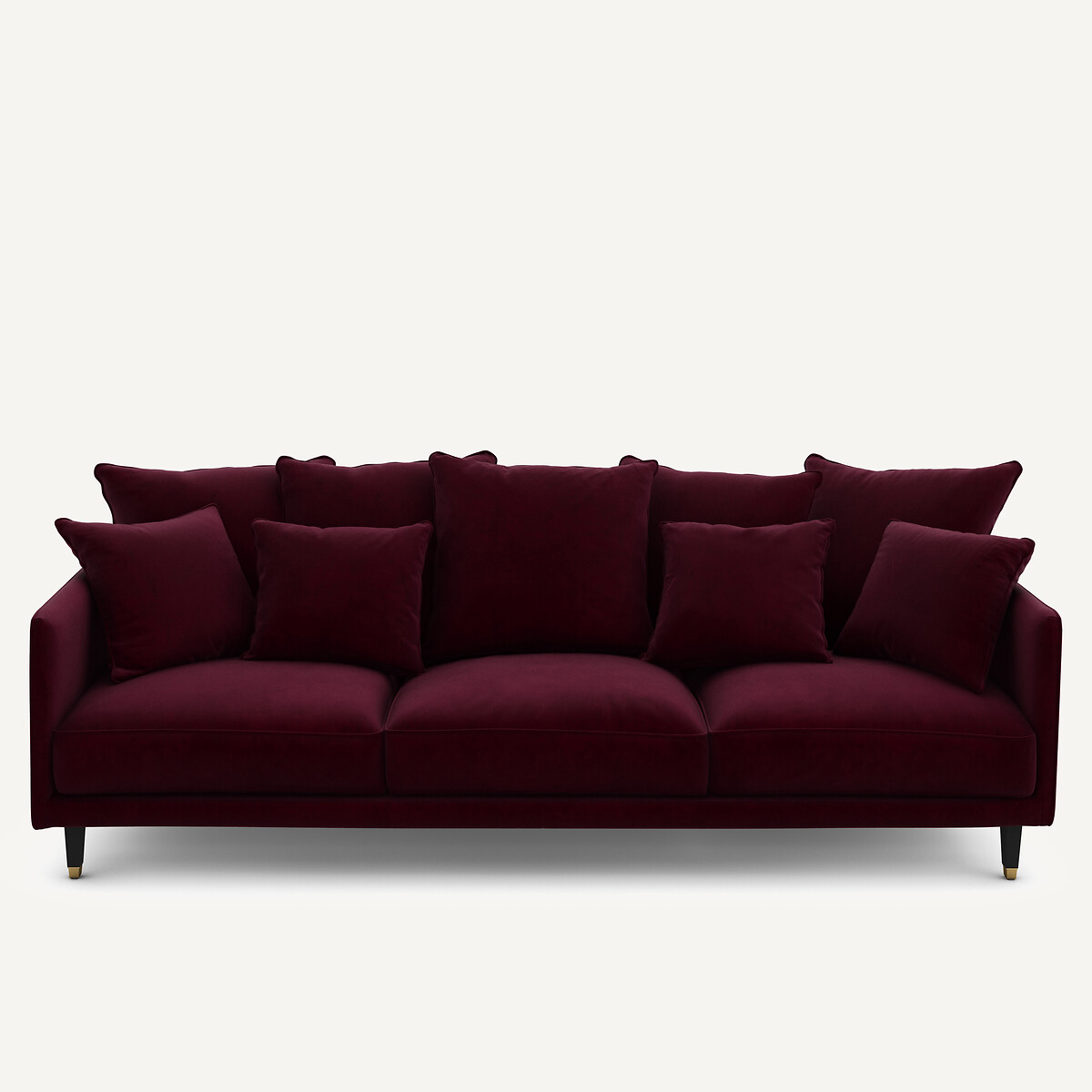 Καναπές από βελούδο Μ105xΠ198xΥ93cm