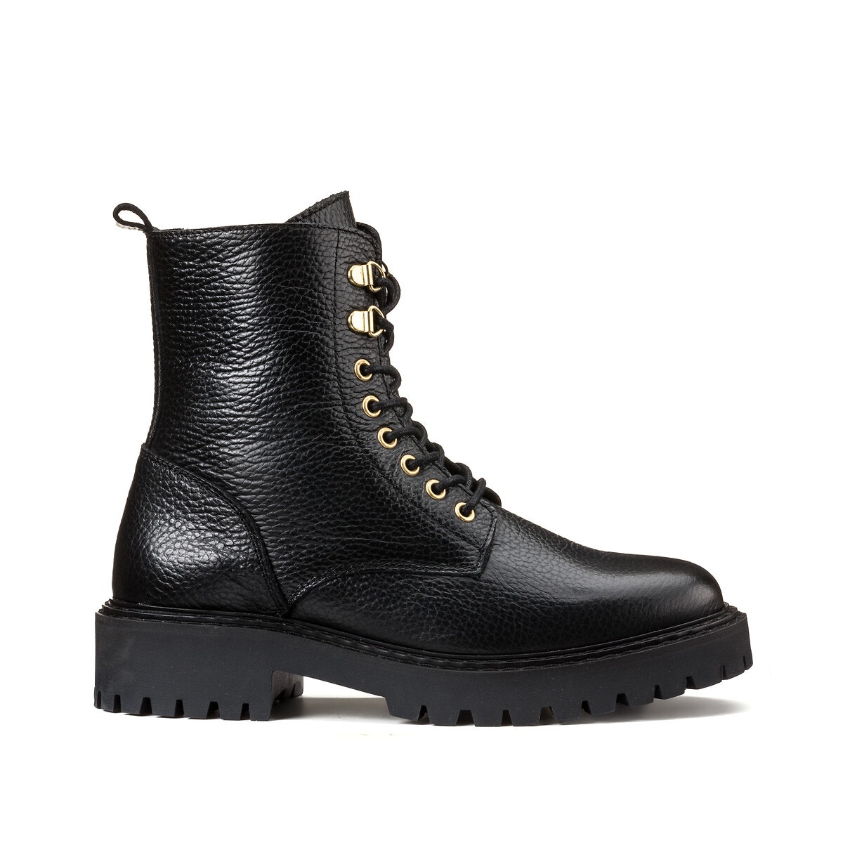 Δερμάτινα φλατ μποτάκια