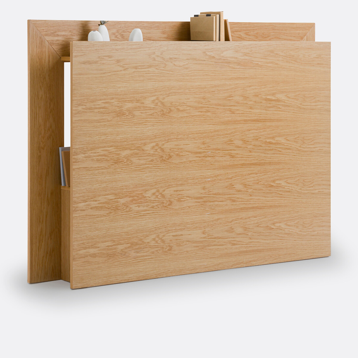 Κεφαλάρι κρεβατιού με καπλαμά ξύλου δρυ Μ21xΠ185xΥ121cm