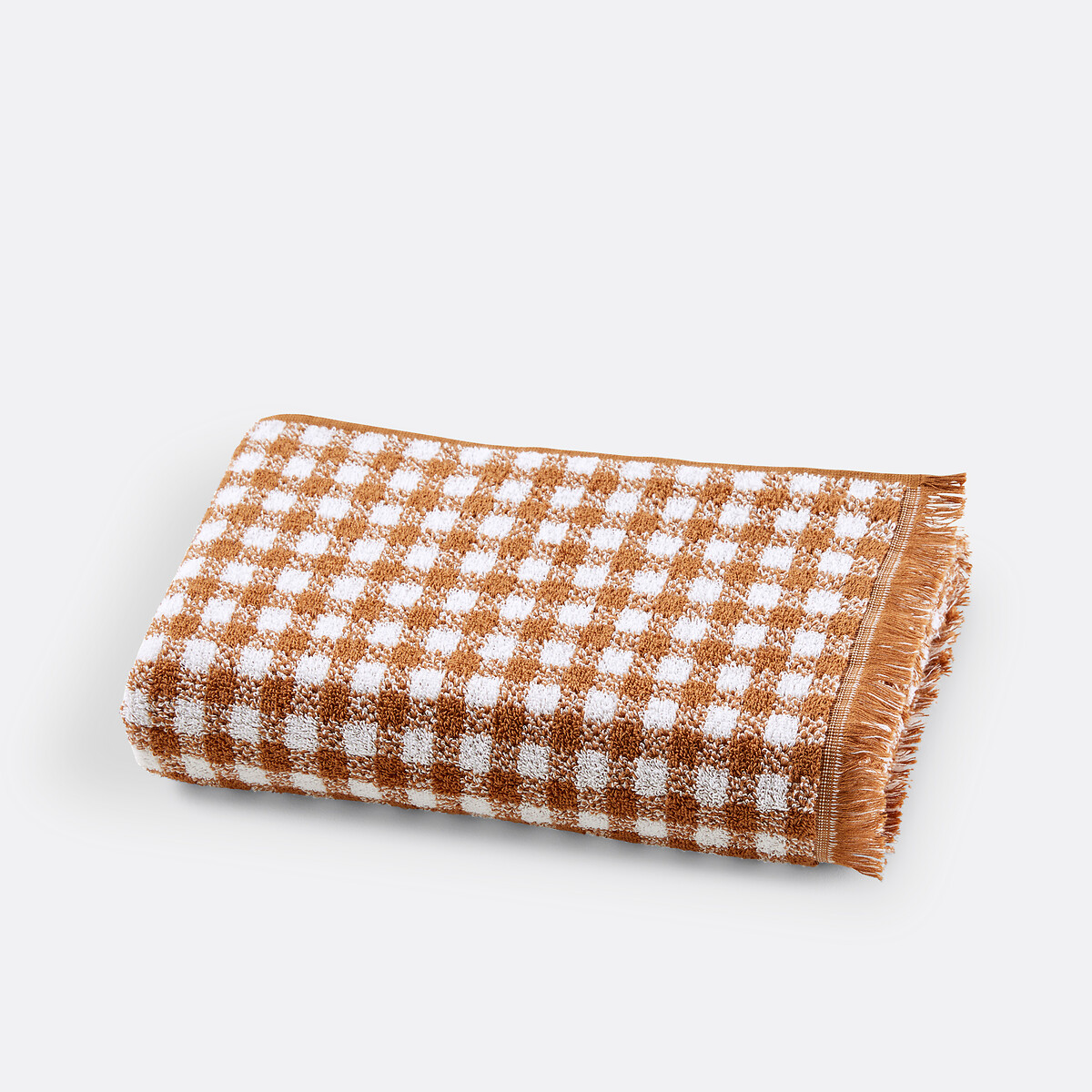 La Redoute Interieurs Μάξι καρό πετσέτα μπάνιου 500g 100x150 cm