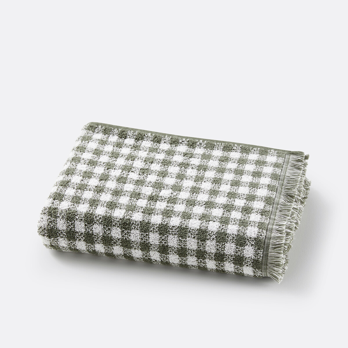 La Redoute Interieurs Μάξι καρό πετσέτα μπάνιου 500g 100x150 cm