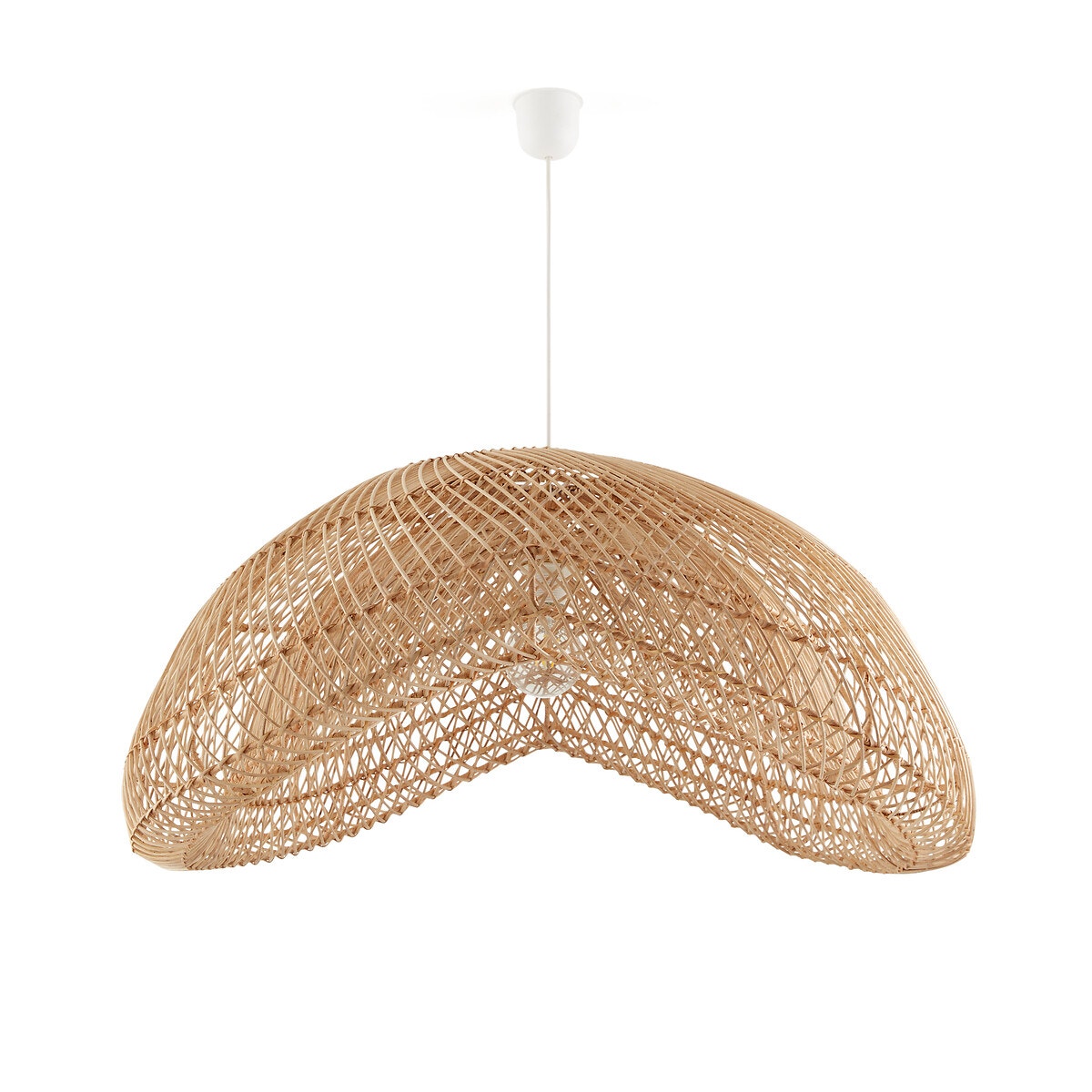 Φωτιστικό οροφής από ρατάν Ø81 εκ. Π81xΥ40cm