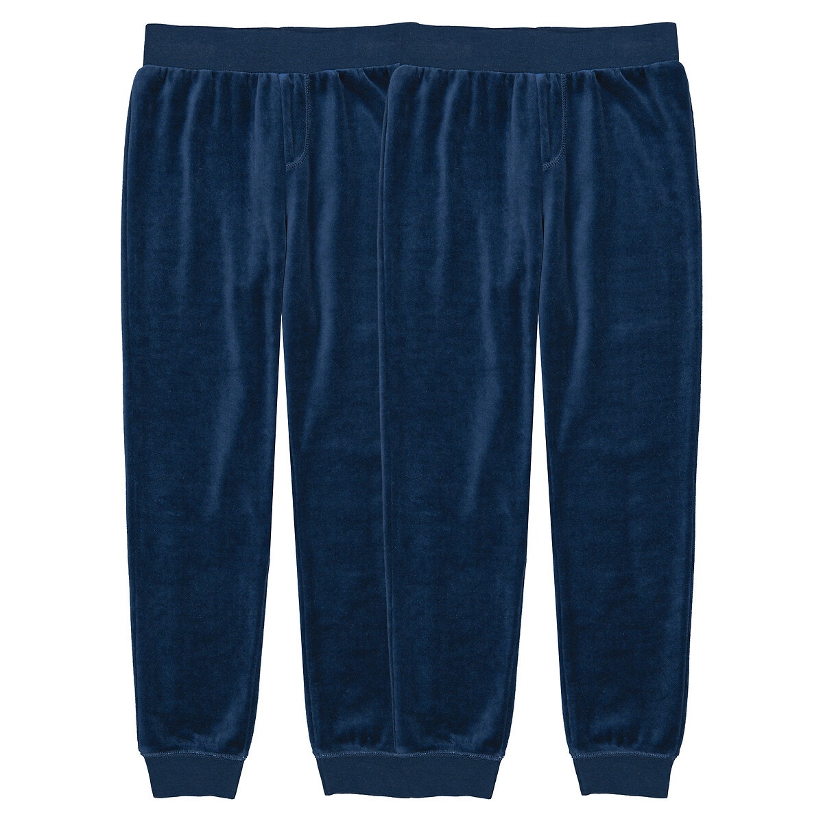 La Redoute Collections Σετ 2 βελουτέ παντελόνια πιτζάμας