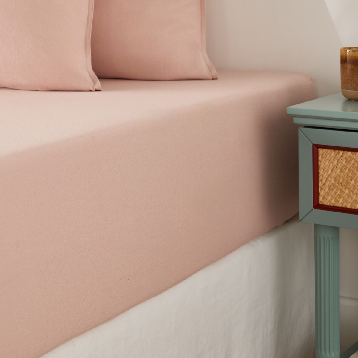 Σεντόνι με λάστιχο ύψους 30 εκ. από βαμβακερή φανέλα 90x190 cm