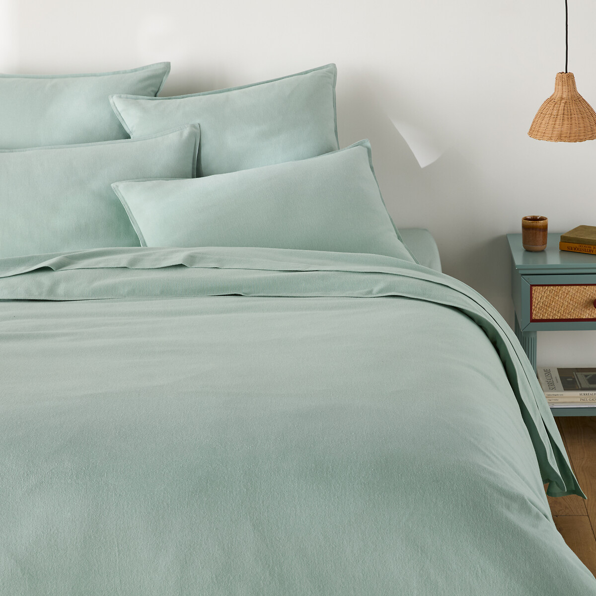 Παπλωματοθήκη από βαμβακερή φανέλα 200x200 cm