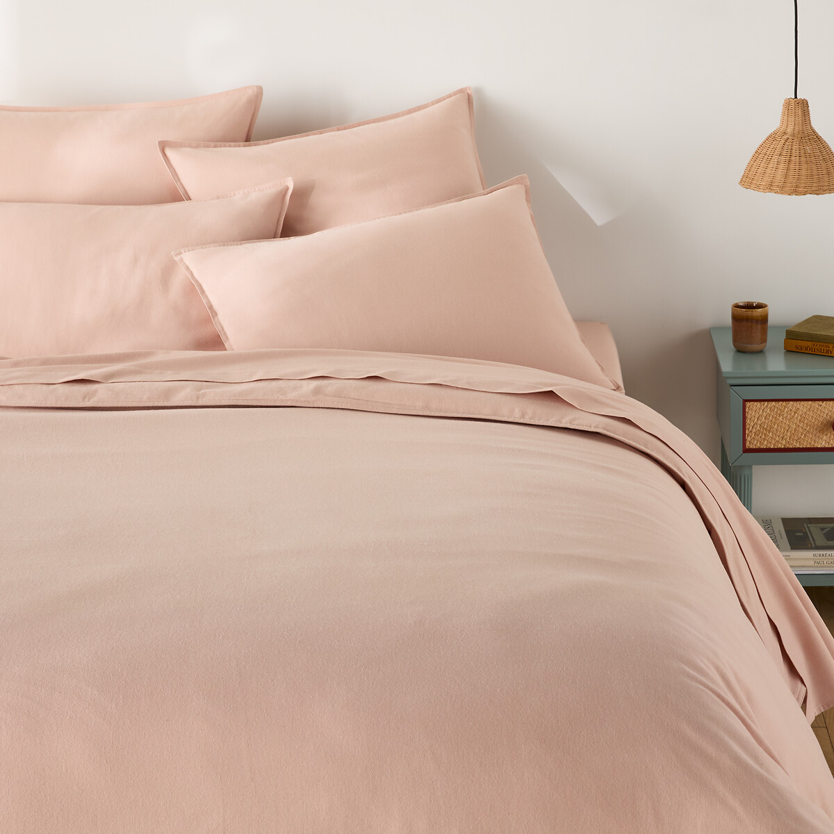 Παπλωματοθήκη από βαμβακερή φανέλα 200x200 cm