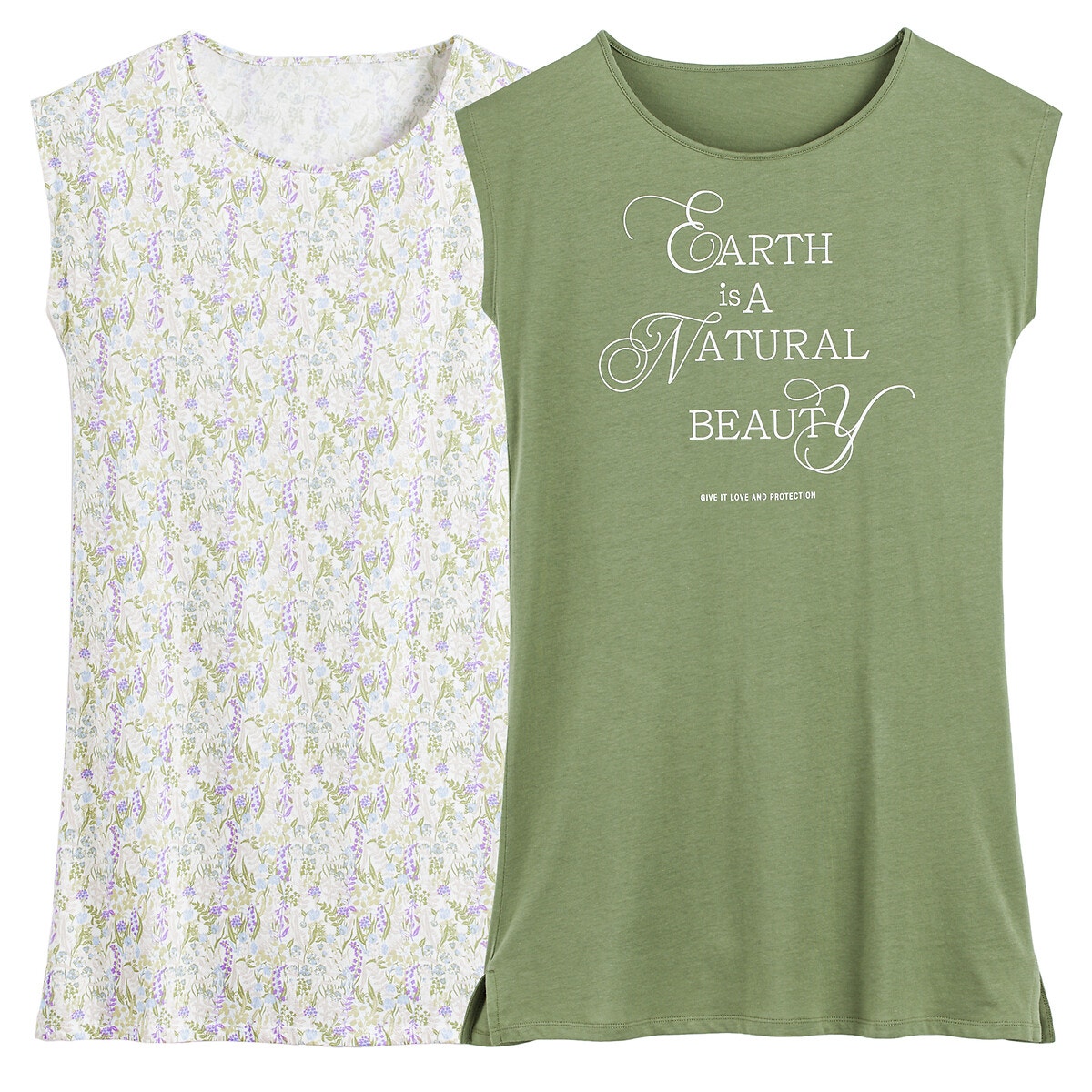 Σετ 2 βαμβακερά νυχτικά