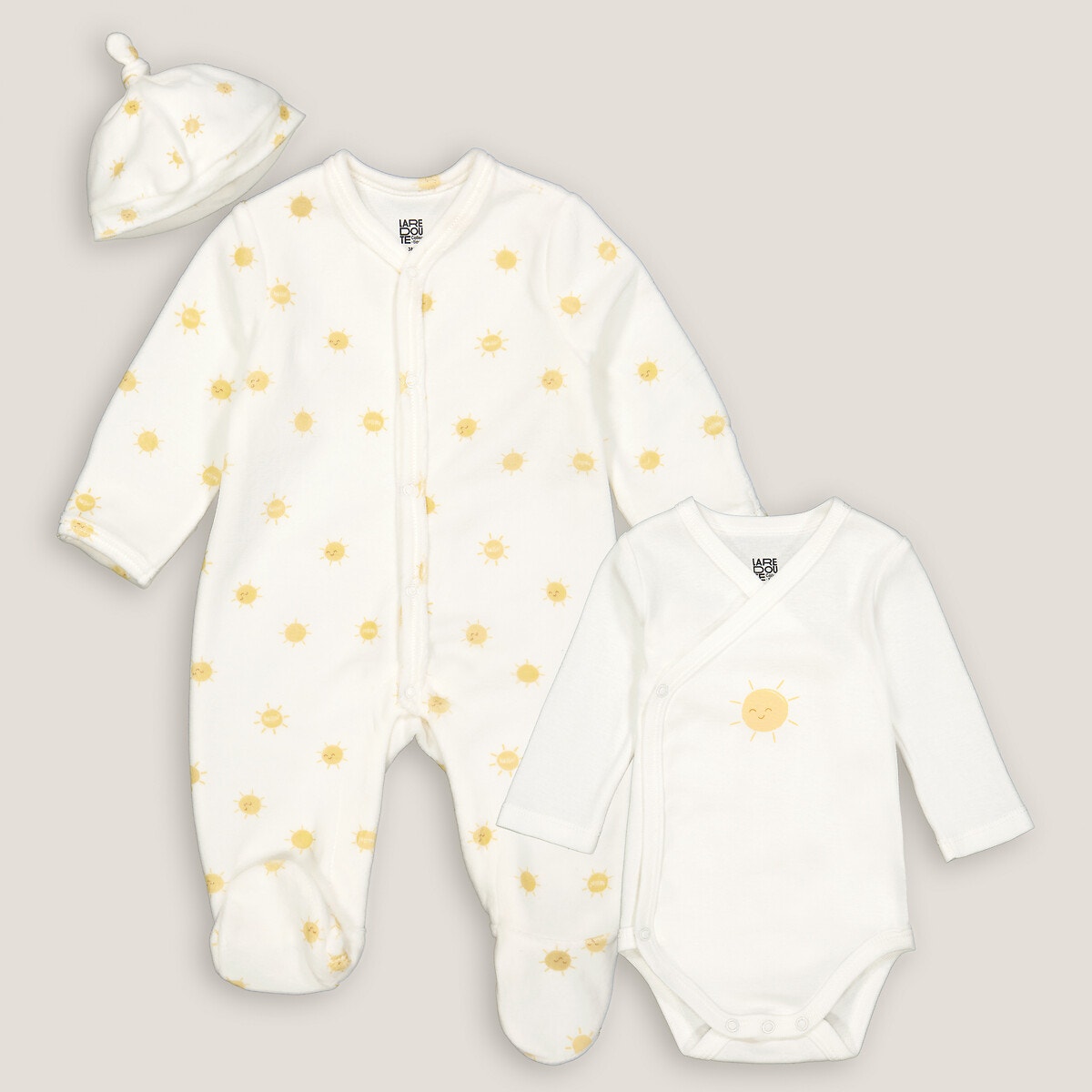 Σύνολο για νεογέννητα με μοτίβο ήλιους