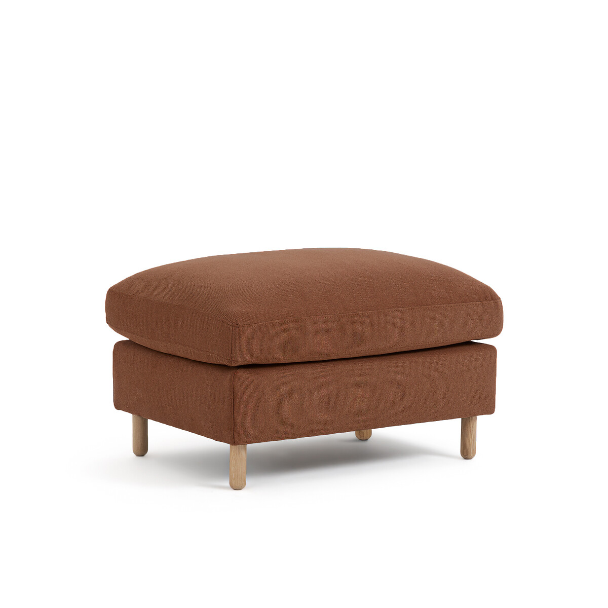 La Redoute Interieurs Ταμπουρέ με μελανζέ ταπετσαρία από πολυέστερ Μ60xΠ85xΥ60cm