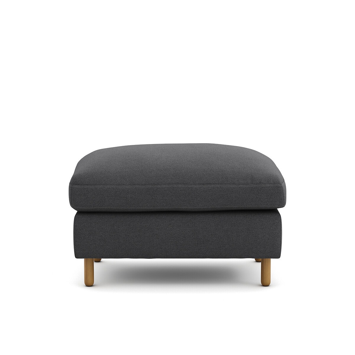 La Redoute Interieurs Ταμπουρέ με μελανζέ ταπετσαρία από πολυέστερ Μ60xΠ85xΥ60cm