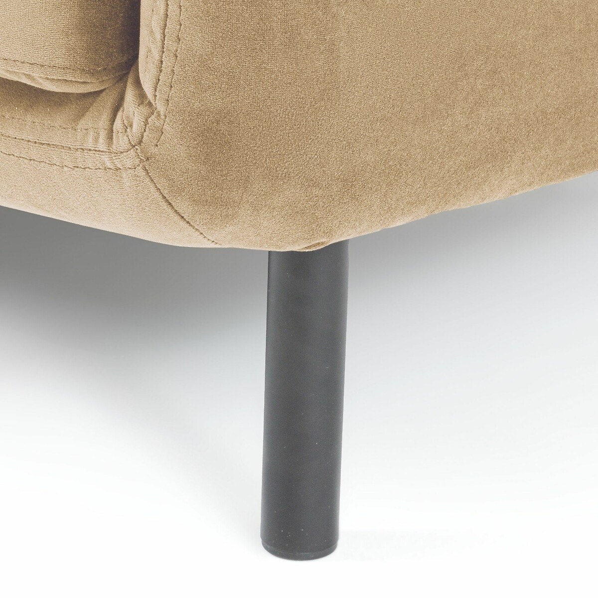 Γωνιακός καναπές από βελούδο με αριστερή γωνία Μ165xΠ303xΥ84cm