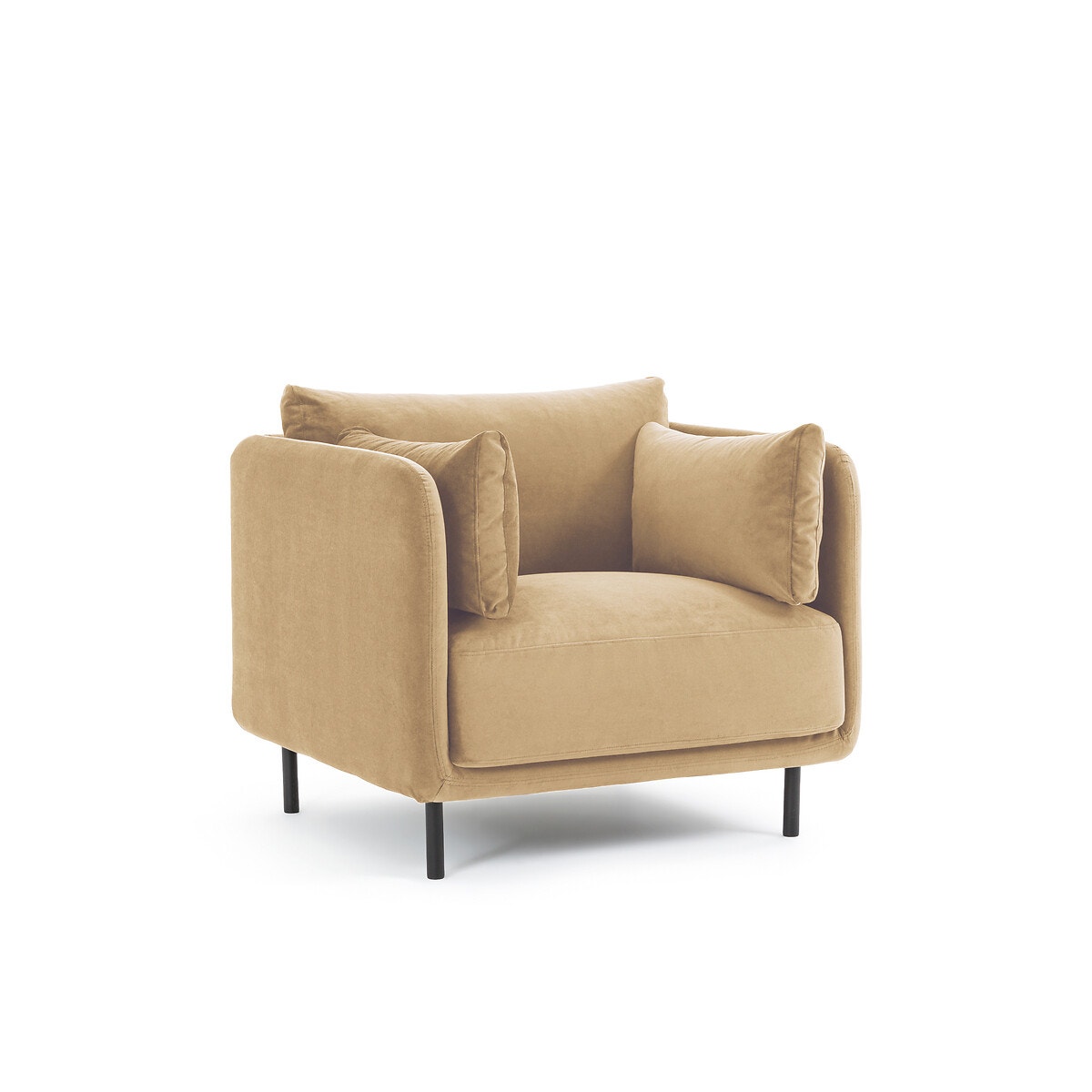 La Redoute Interieurs Πολυθρόνα από βελούδο Μ95xΠ97xΥ84cm