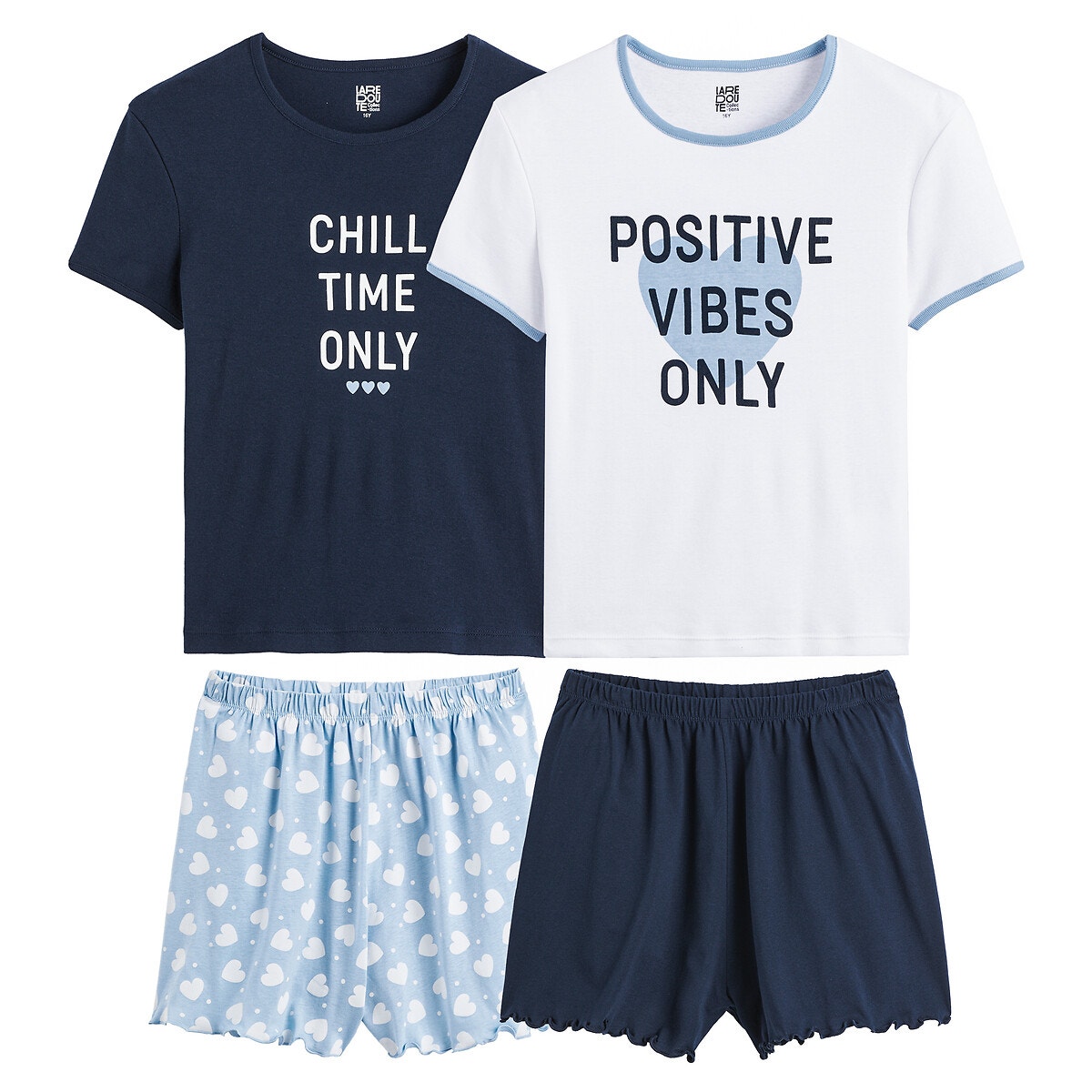 Μόδα > Παιδικά > Κορίτσι > Πιτζάμες, νυχτικά Σετ 2 πιτζάμες με μήνυμα