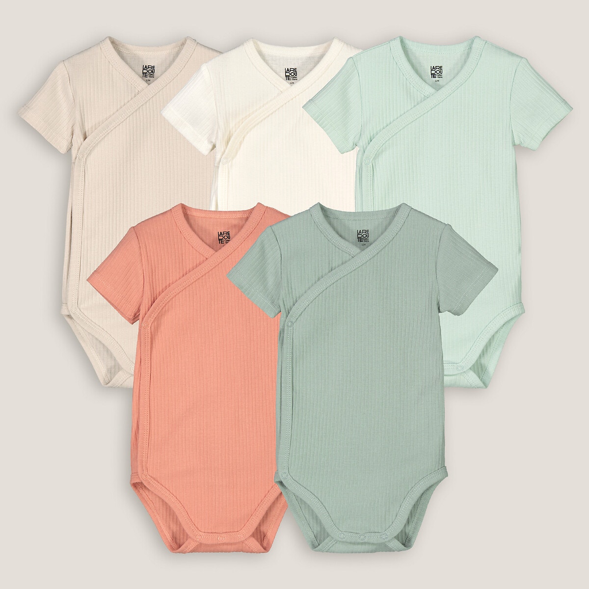 La Redoute Collections Σετ 5 κοντομάνικα κορμάκια