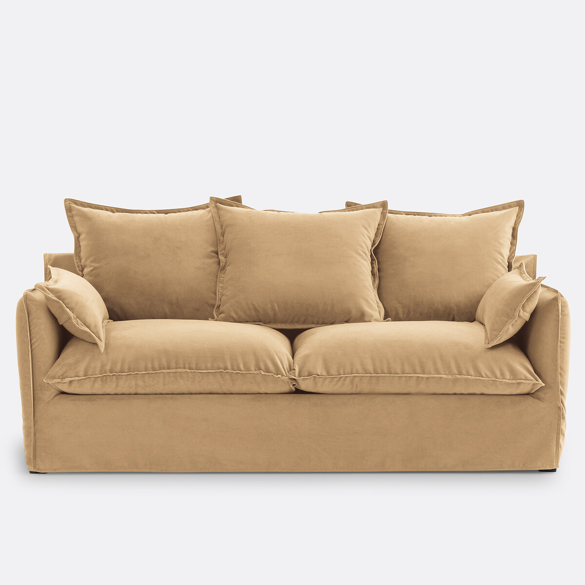 Καναπές από βελούδο Μ91xΠ166xΥ90cm