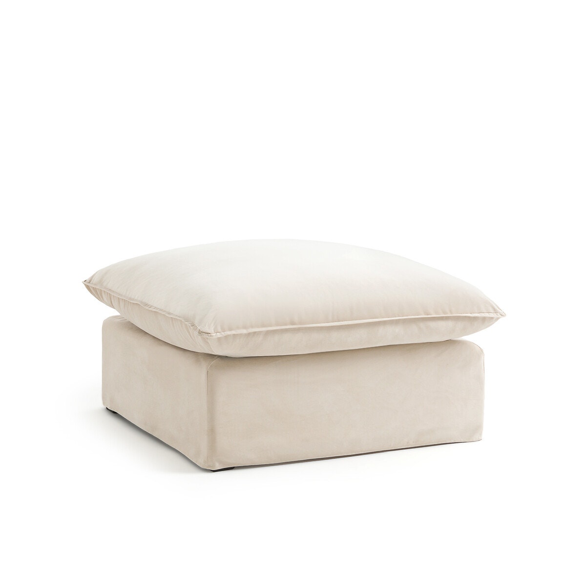 La Redoute Interieurs Ταμπουρέ από βελούδο Μ96xΠ96xΥ53cm